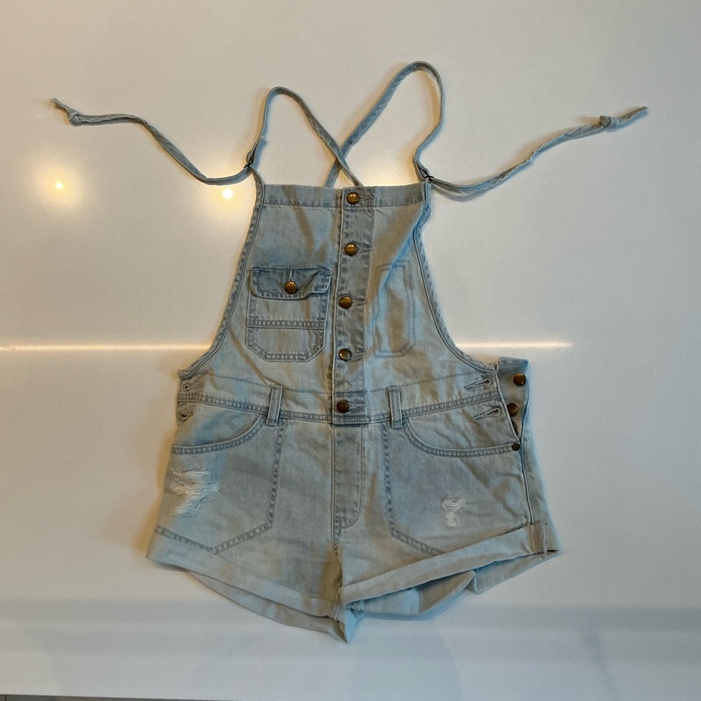 Billabong Blue Denim Overalls